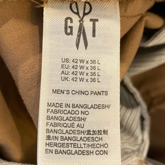 Goodthreads Men 42W x 36L khaki Brown Slim-Fit Washed Comfort Stretch Chino Pant - Picture 10 of 12